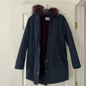 Loft fake fur lined winter jacket